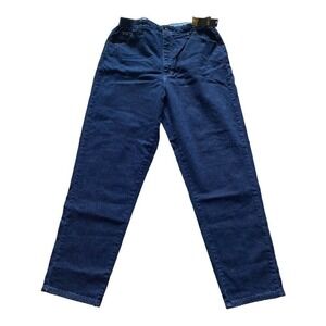 Lee side elastic at the waist women’s Size 16 Medium Blue Jeans